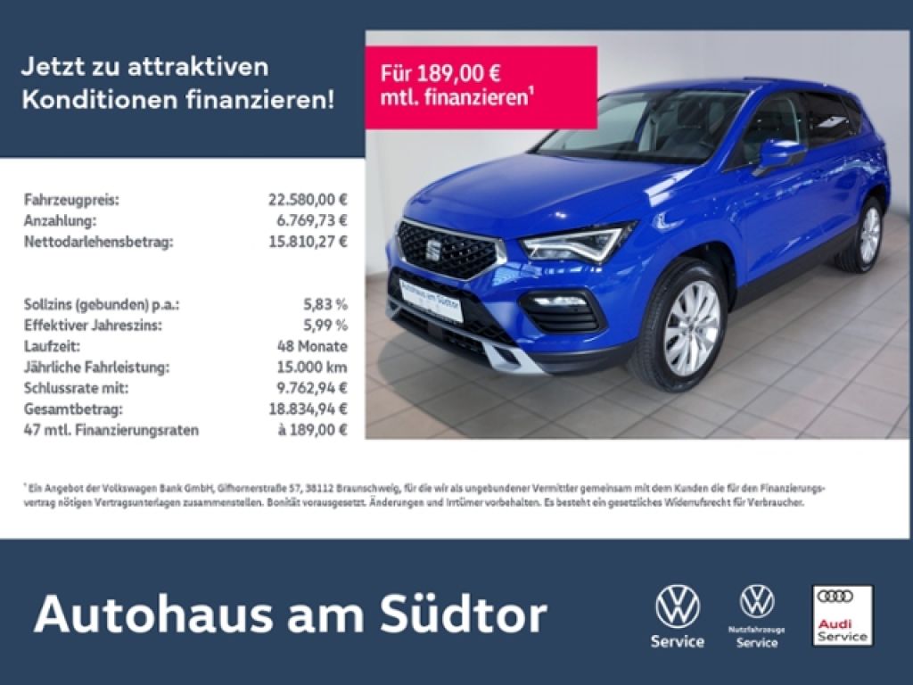 Seat Ateca bei Sportwagen.expert - Hauptabbildung Seat Ateca bei Sportwagen.expert - Hauptabbildung