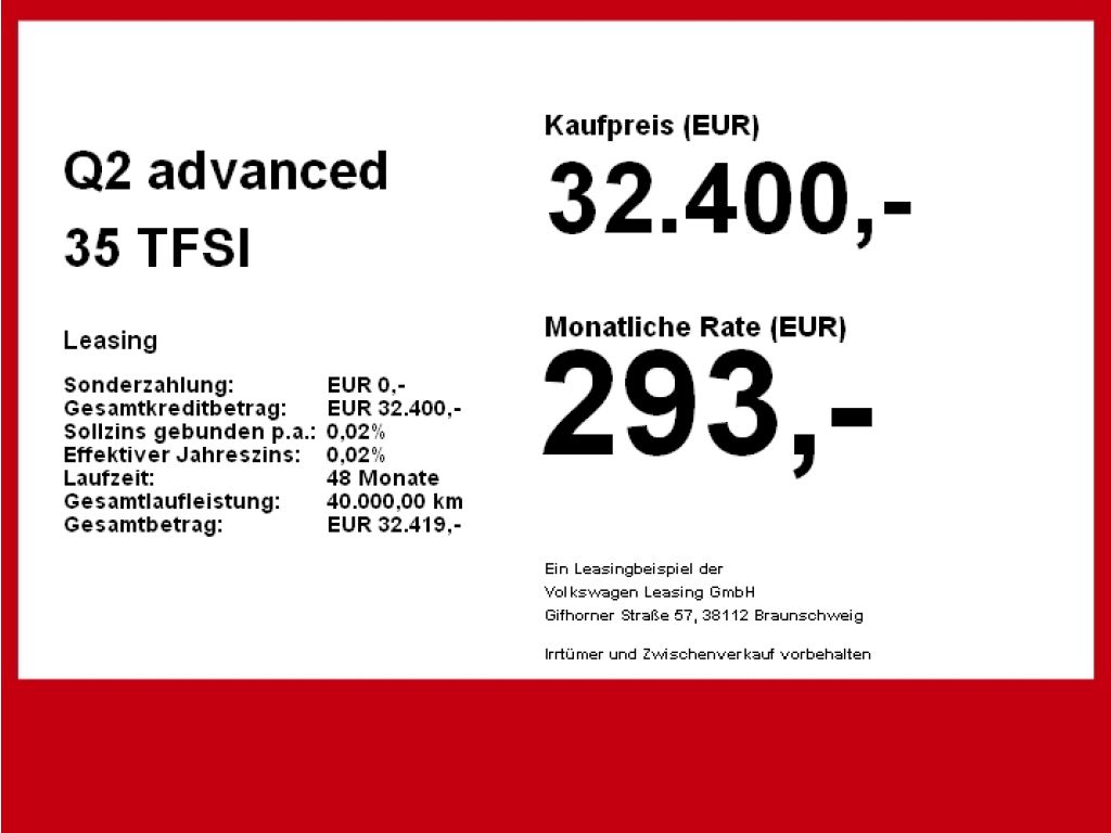 Audi Q2 bei Sportwagen.expert - Hauptabbildung Audi Q2 bei Sportwagen.expert - Hauptabbildung