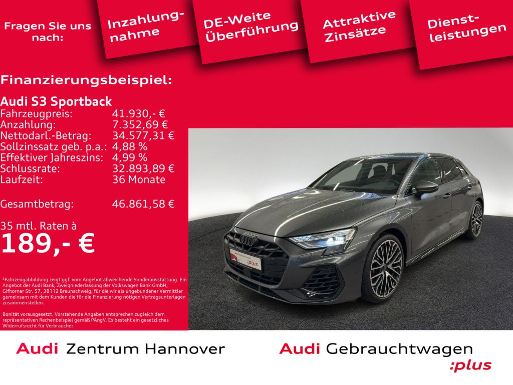 Audi S3 Sportback bei Sportwagen.expert - Hauptabbildung Audi S3 Sportback bei Sportwagen.expert - Hauptabbildung