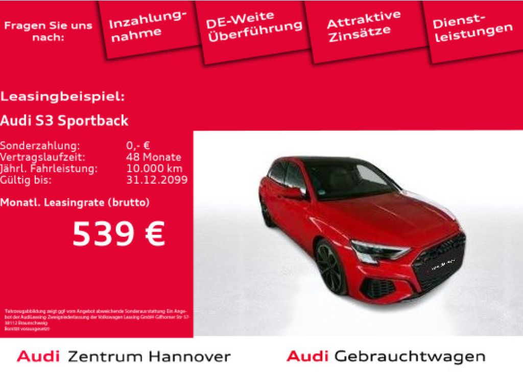 Audi S3 Sportback bei Sportwagen.expert - Hauptabbildung Audi S3 Sportback bei Sportwagen.expert - Hauptabbildung
